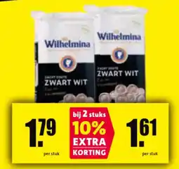 Nettorama Wilhelmina Zwart Wit aanbieding
