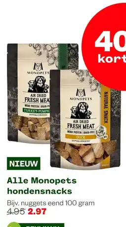 Welkoop Monopets hondensnacks aanbieding