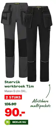 Welkoop Storvik werkbroek Tim aanbieding