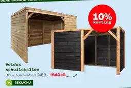Welkoop Voldux schuilstallen aanbieding