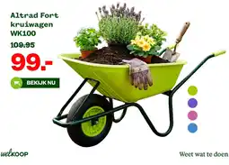 Welkoop Altrad Fort kruiwagen WK100 aanbieding