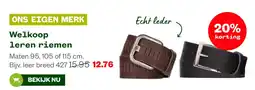 Welkoop Welkoop leren riemen aanbieding
