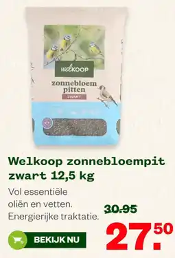 Welkoop Welkoop zonnebloempit zwart aanbieding