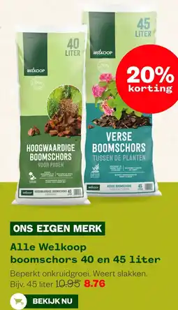 Welkoop Welkoop boomschors aanbieding