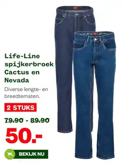 Welkoop Life-Line spijkerbroek Cactus en Nevada aanbieding