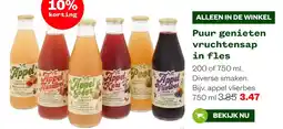 Welkoop Puur genieten vruchtensap in fles aanbieding