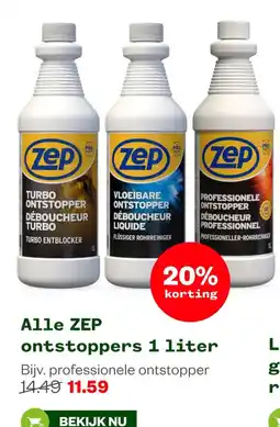 Welkoop Zep ontstoppers 1 liter aanbieding