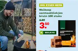 Welkoop Welkoop aanmaakblokjes bruin aanbieding
