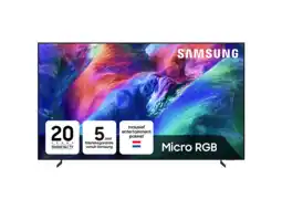 MediaMarkt Samsung Mre75r85h - Ultra Hd 4k Micro Rgb-tv 75 Inch 2026 aanbieding