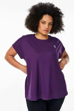 Wehkamp ACTIVE By Zizzi Plus size sport T-shirt donkerpaars aanbieding