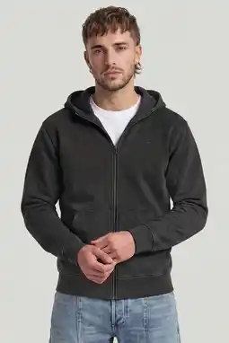 Wehkamp G-STAR denim sweatvest - zwart aanbieding