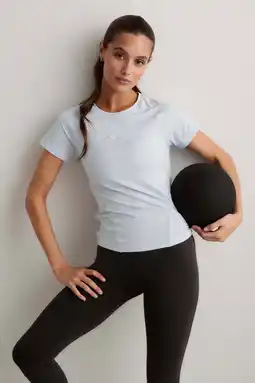 Wehkamp Aim'n Soft Basic sportshirt - lichtblauw aanbieding