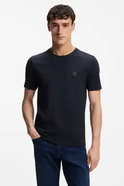 Wehkamp BOSS regular fit T-shirt - donkerblauw aanbieding