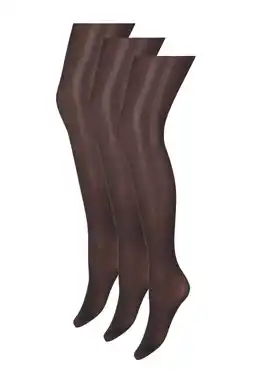 Wehkamp Marianne panty 35 denier - almost black (set van 3) aanbieding