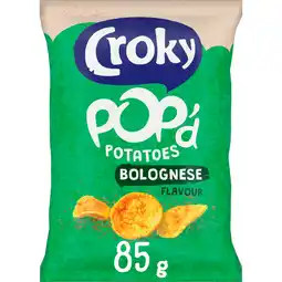 Jumbo Croky Chips Pop'd Potatoes Bolognese 85g aanbieding