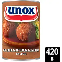 Jumbo Unox Gehaktballetjes In Jus 420 g aanbieding