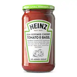 Jumbo Heinz Cherry Tomaat & Basil 490g aanbieding