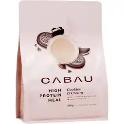 Jumbo Cabau Proteïne Maaltijdshake Cookies & Cream 560g aanbieding