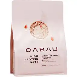 Jumbo Cabau Proteïne Havermout Witte Chocolade Hazelnoot 560g aanbieding