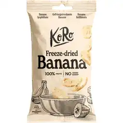 Jumbo KoRo Gevriesdroogde Bananenplakken 45g aanbieding