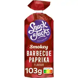 Jumbo Snack A Jacks Barbecue Paprika Rijstwafels 103 gr aanbieding
