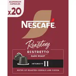 Jumbo Nescafe Koffiecapsules Roastery Ristretto Dark Roast 20 stuks aanbieding