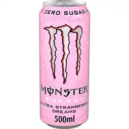 Jumbo Monster Energy Ultra Strawberry Dreams 500 ml aanbieding