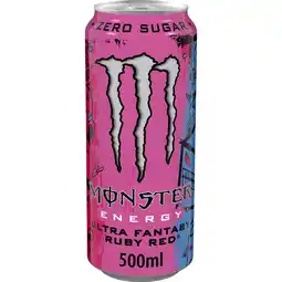 Jumbo Monster Energy Ultra Fantasy Ruby Red 500 ml aanbieding