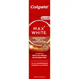 Jumbo Colgate Max White Tandpasta Tegen Koffie, Thee Wijn Vlekken 75 ML aanbieding