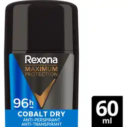 Jumbo Rexona For Men Max Pro Cobalt Dry 60 ML aanbieding