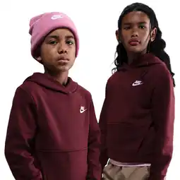 Foot Locker Nike Club Hoodies Kinder - Rood - Maat 128 - 137 CM - Katoen Fleece aanbieding