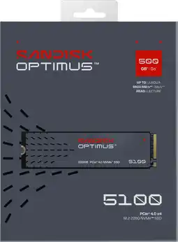 Coolblue SANDISK Optimus 5100 500GB NVMe SSD aanbieding