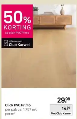 Karwei Click PVC Primo aanbieding