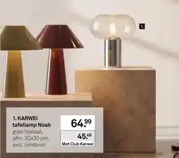 Karwei Karwei tafellamp Noah aanbieding