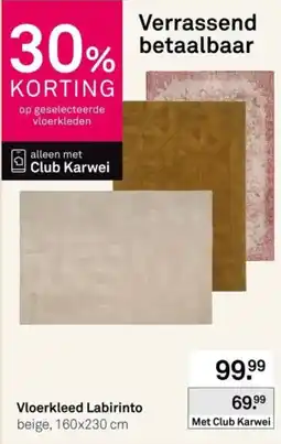 Karwei Karwei Vloerkleed Labirinto aanbieding