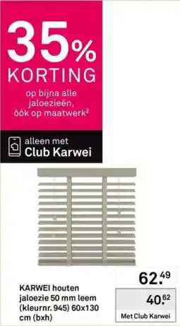 Karwei Karwei houten jaloezie aanbieding