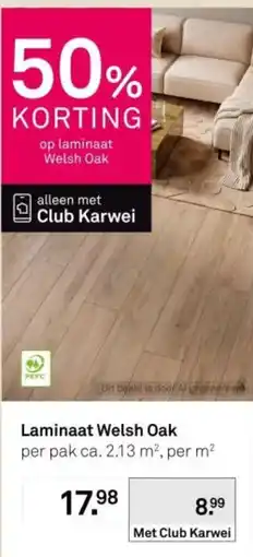 Karwei Karwei laminaat Welsh Oak aanbieding