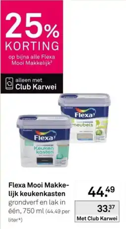 Karwei Flexa Mooi Makkelijk keukenkasten grondverf en lak in één aanbieding