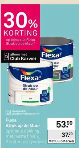 Karwei Flexa Strak op de Muur aanbieding