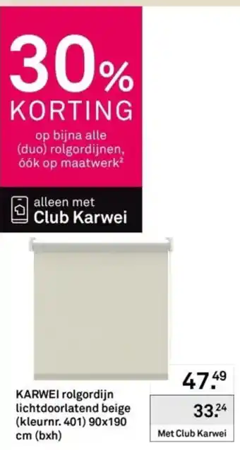 Karwei karwei rol gordijn aanbieding