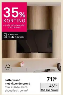 Karwei Karwei lattenwand aanbieding