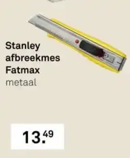 Karwei Stanley afbreekmes Fatmax metaal aanbieding
