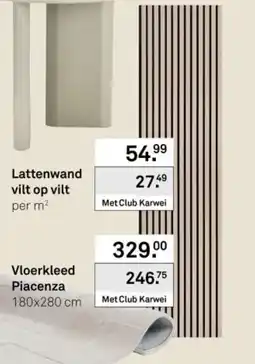 Karwei Lattenwand vilt op vilt aanbieding