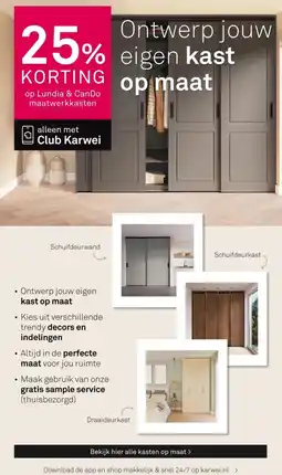 Karwei Lundia & CanDo maatwerk kasten aanbieding