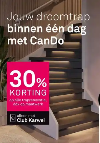 Karwei CanDo traprenovatie aanbieding