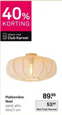 Karwei Plafonnière Noel aanbieding