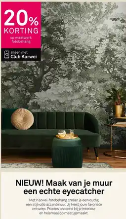 Karwei Maatwerk fotobehang aanbieding
