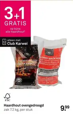 Karwei Haardhout ovengedroogd aanbieding