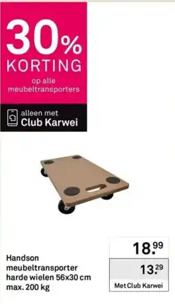 Karwei Handson meubeltransporter aanbieding