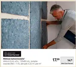 Karwei Métisse katoenisolatie aanbieding